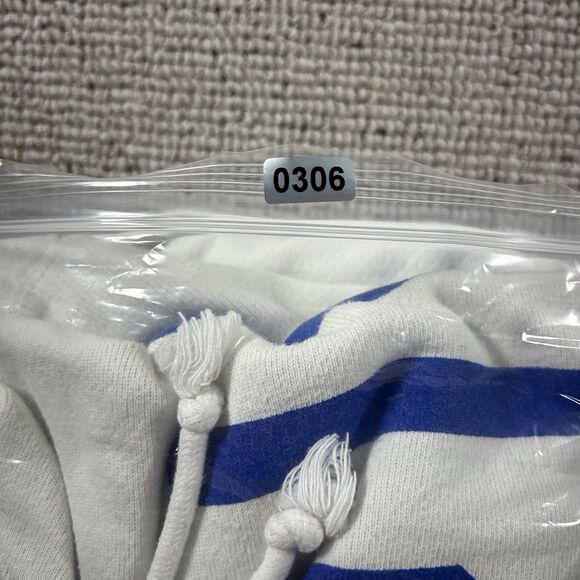 Vintage Champion Reverse Weave Hoodie Men’s Large White Blue Spell Out Y2K - Picture 10 of 10